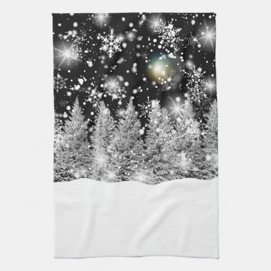 Winter Solstice Snowfall  Theedoek (Verticaal)