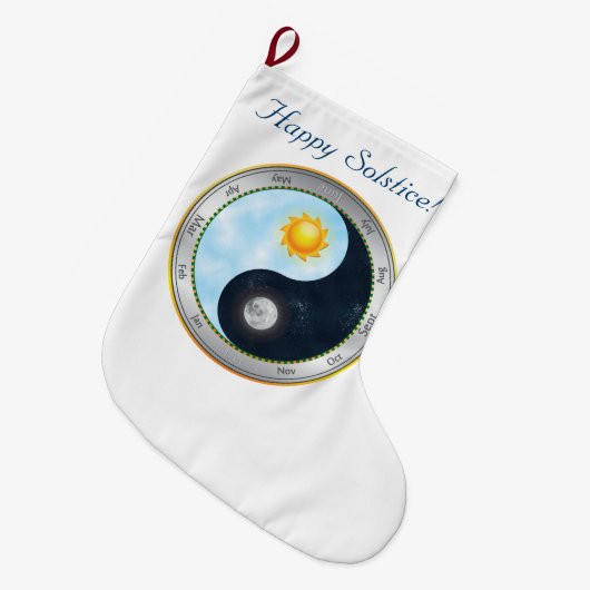 Winter Solstice Stocking Grote Kerstsok (Voorkant (Hangend))
