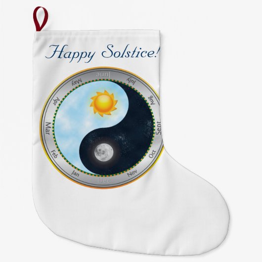 Winter Solstice Stocking Grote Kerstsok (Voorkant)