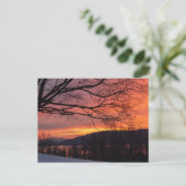 Winter Solstice Sunset Briefkaart (Staand voorkant)