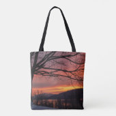 Winter Solstice Sunset Tote Bag (Achterkant)