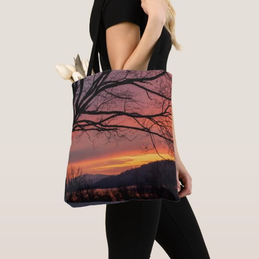 Winter Solstice Sunset Tote Bag (Dichtbij)