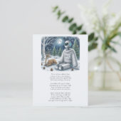 Winter Solstice Tech AI Robot Holiday Kaart (Staand voorkant)