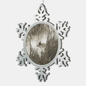 Winter Solstice Tin Sneeuwvlok Ornament (Rechts)