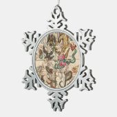 Winter Solstice Tin Sneeuwvlok Ornament (Rechts)