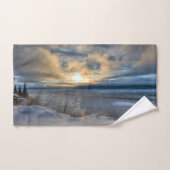 Winter Solstice Turnback Arm Bad Handdoek (Handdoek)