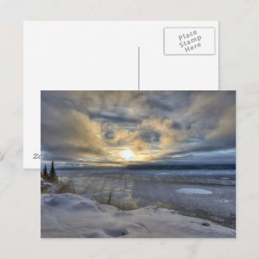 Winter Solstice Turnback Arm Briefkaart (Voorkant / Achterkant)