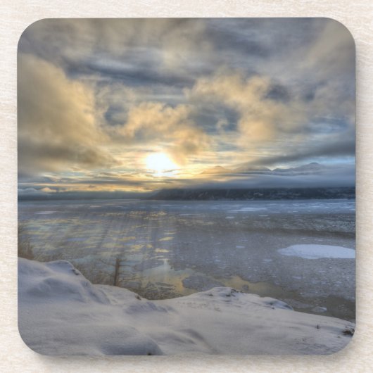 Winter Solstice Turnback Arm Drankjes Onderzetter (Voorkant)