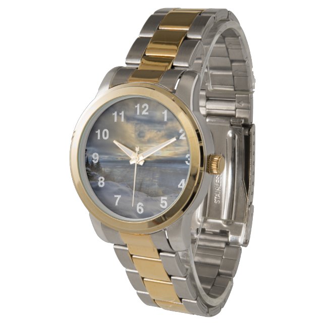 Winter Solstice Turnback Arm Horloge (Gekanteld)