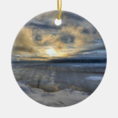 Winter Solstice Turnback Arm Keramisch Ornament (Voorkant)