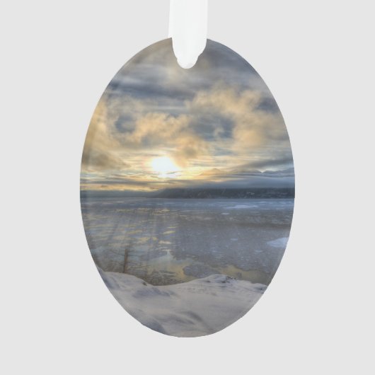 Winter Solstice Turnback Arm Ornament (achterkant)