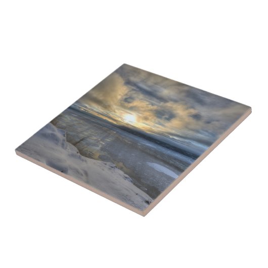 Winter Solstice Turnback Arm Tegeltje (Zijkant)