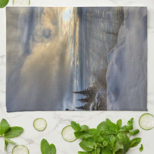 Winter Solstice Turnback Arm Theedoek (Gevouwen)