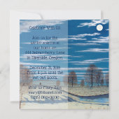 Winter Solstice Vakantie Uitnodiging - Maanverlich (Achterkant)