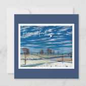 Winter Solstice Vakantie Uitnodiging - Maanverlich (Voorkant)