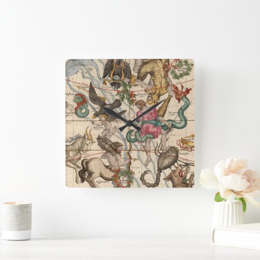 Winter Solstice Vierkante Klok (Huis)