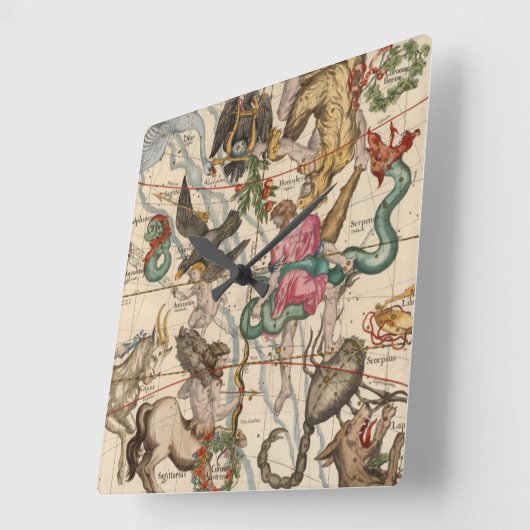 Winter Solstice Vierkante Klok (Hoek)