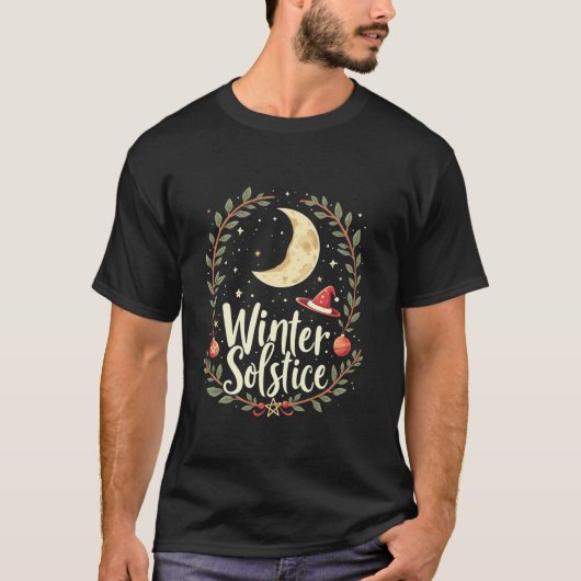 Winter Solstice Yule Pagan T-shirt (Voorkant)