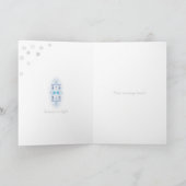 Winter Solstice Yule Snow Kerstmis Feestdagen Kaart (Binnen)