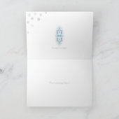 Winter Solstice Yule Snow Kerstmis Feestdagen Kaart (Binnen)