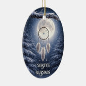 Winter Solstitium Joelfeest Droomvanger Keramisch Ornament (Rechts)