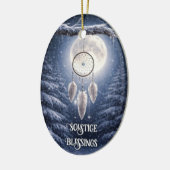 Winter Solstitium Joelfeest Droomvanger Keramisch Ornament (Links)