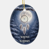 Winter Solstitium Joelfeest Droomvanger Keramisch Ornament (Achterkant)