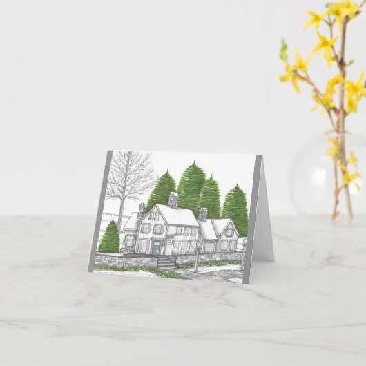 Winter Soltice-Kaart Kaart (Gele Bloem)