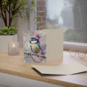 Winter Songbird in Knit Hat | Ghost Greeting Kaart