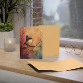 Winter Songbird in Knit Hat | Marzipan Greeting Kaart