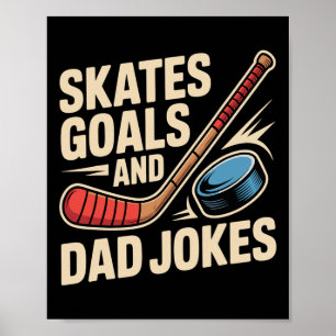 Winter Soorten Liefhebber IJs Skaten Grappige Hock Poster