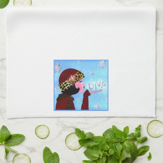 "Winter Sparkle" DIVA Kitchen Towel Theedoek (Gevouwen)