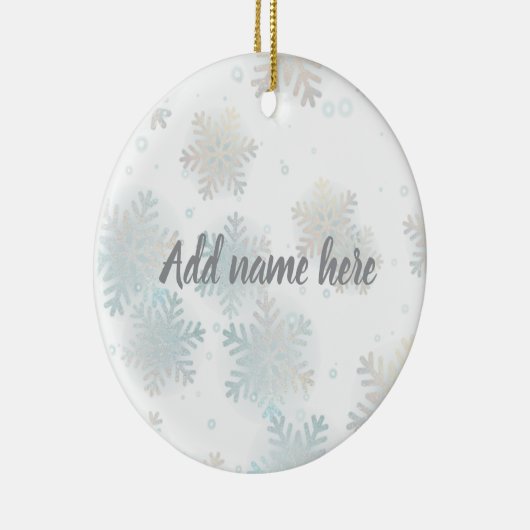 Winter Sparkle Ornament - Add Your Name (Rechts)
