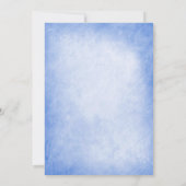 Winter Sparkle Snowflakes Blue Vrijgezellenfeest Kaart (Achterkant)