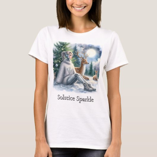 Winter Sparkle Tech STEM Meisjes Solace T-shirt (Voorkant)