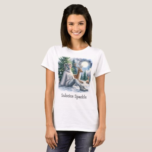Winter Sparkle Tech STEM Meisjes Solace T-shirt (Voorkant volledig)