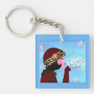 Winter Sparkles Diva Sleutelhanger