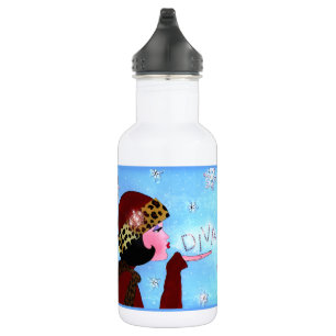 "Winter Sparkles DIVA" Waterfles