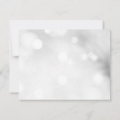 Winter Sparkles Kerstfeest Kaart (Achterkant)