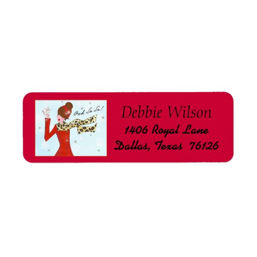 Winter Sparkles of a Diva / Ooh La La Etiket (Voorkant)