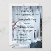 Winter Sparkling Lights IJskristallen Bachelorette Kaart (Voorkant)