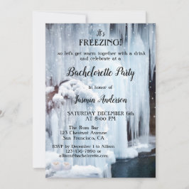 Winter Sparkling Lights IJskristallen Bachelorette Kaart