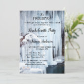 Winter Sparkling Lights IJskristallen Bachelorette Kaart (Staand voorkant)