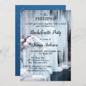 Winter Sparkling Lights IJskristallen Bachelorette Kaart (Voorkant / Achterkant)