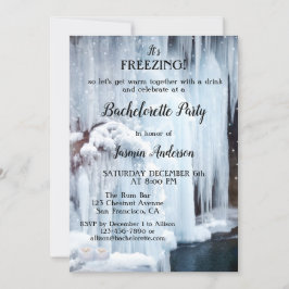Winter Sparkling Lights IJskristallen Bachelorette Kaart