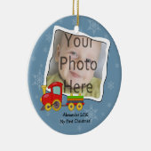 Winter Speelgoed Train Sneeuwvlokken Kerst Ornamen Keramisch Ornament (Rechts)