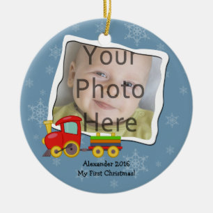 Winter Speelgoed Train Snowflakes kerstversiering Keramisch Ornament
