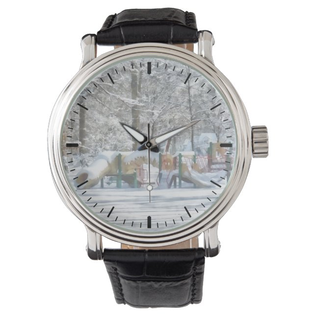 Winter Speelplaats Horloge (Voorkant)