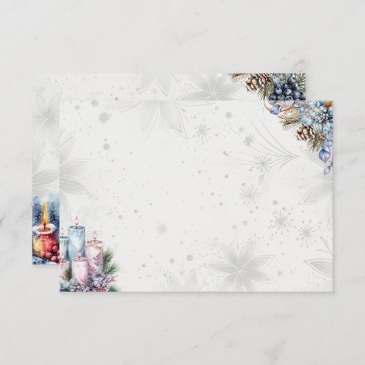 Winter Spice Basic Blank Recept Kaart (Voorkant / Achterkant)