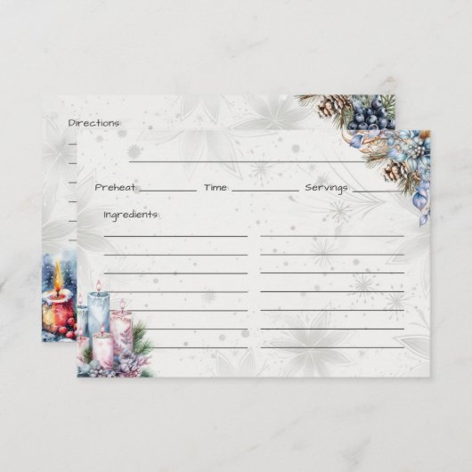 Winter Spice Basic Recept Kaart (Voorkant / Achterkant)